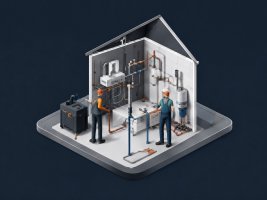 Монтаж газовой части печей и каминов